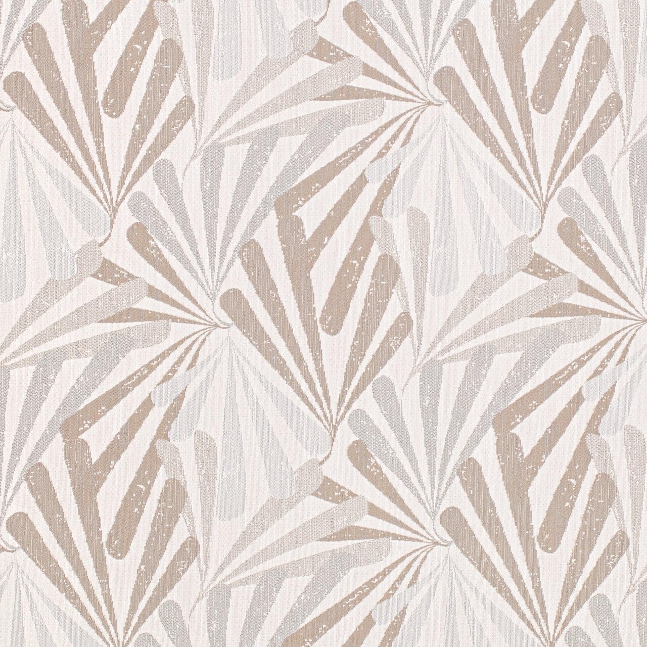 Beige Taupe Performance Grade Abstract Geometric Woven Pattern Upholstery Fabric by The Yard - SKU: Charmoth Tan